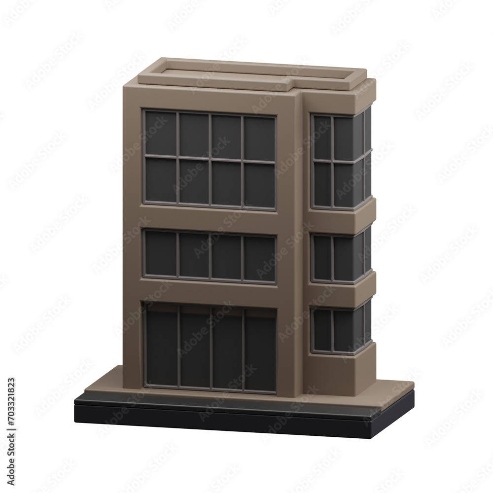 Office building 3d illustration Office building 3d illustration