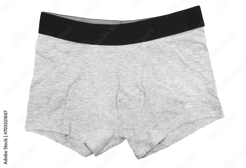 Men's briefs boxers isolated on white, Men's underwear - obrazy, fototapety, plakaty 