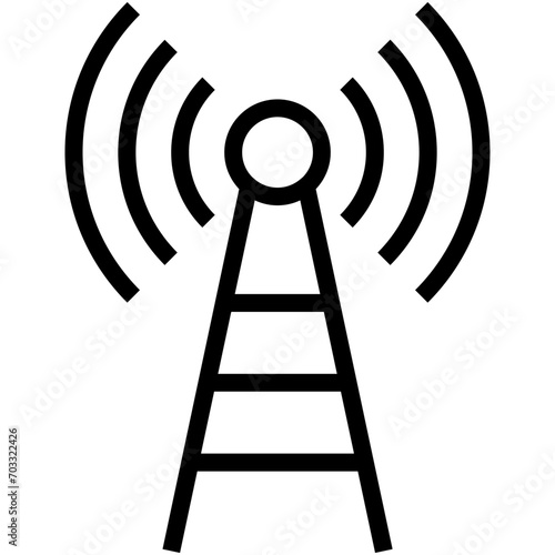 Wifi Tower Vector Icon photo