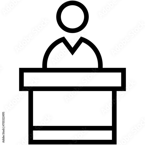 Public Speaker Vector Icon
