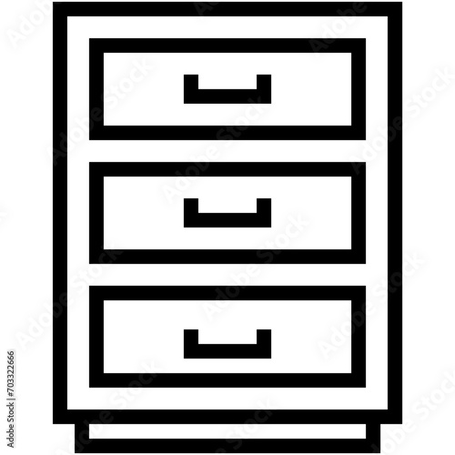 Drawers Vector Icon