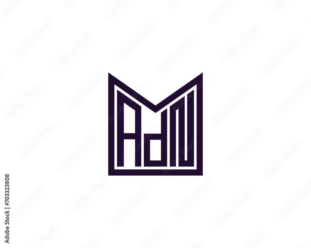 ADN Logo design vector template ADN Logo design vector template