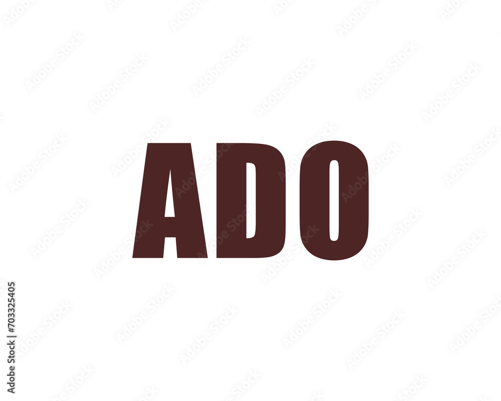 ADO logo design vector template ADO logo design vector template