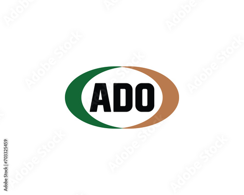 ADO logo design vector template