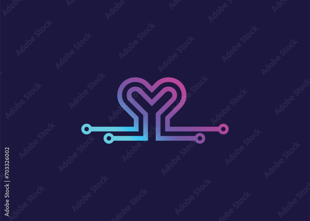 Letter Y Technology vector monogram logo design template. Letter Y molecule, Science and Bio technology Vector logo Letter Y Technology vector monogram logo design template. Letter Y molecule, Science and Bio technology Vector logo