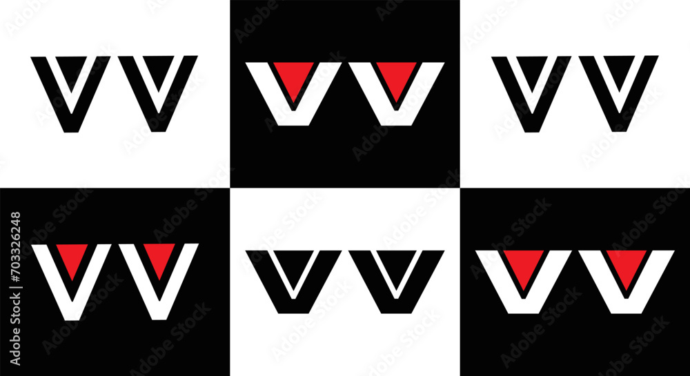 VV logo. VV set , V V design. White VV letter. VV, V V letter logo design. Initial letter VV letter logo set, linked circle uppercase monogram logo. V V letter logo vector design.
VV logo. VV set , V V design. White VV letter. VV, V V letter logo design. Initial letter VV letter logo set, linked circle uppercase monogram logo. V V letter logo vector design.