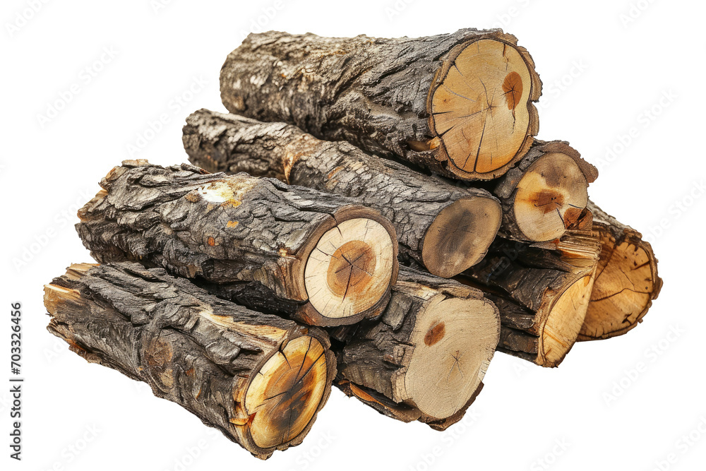 Firewood log, tree trunk cut section isolated on transparent png background, Natural brown wooden cracks. Firewood log, tree trunk cut section isolated on transparent png background, Natural brown wooden cracks.