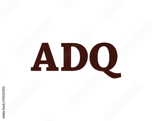 ADQ logo design vector template