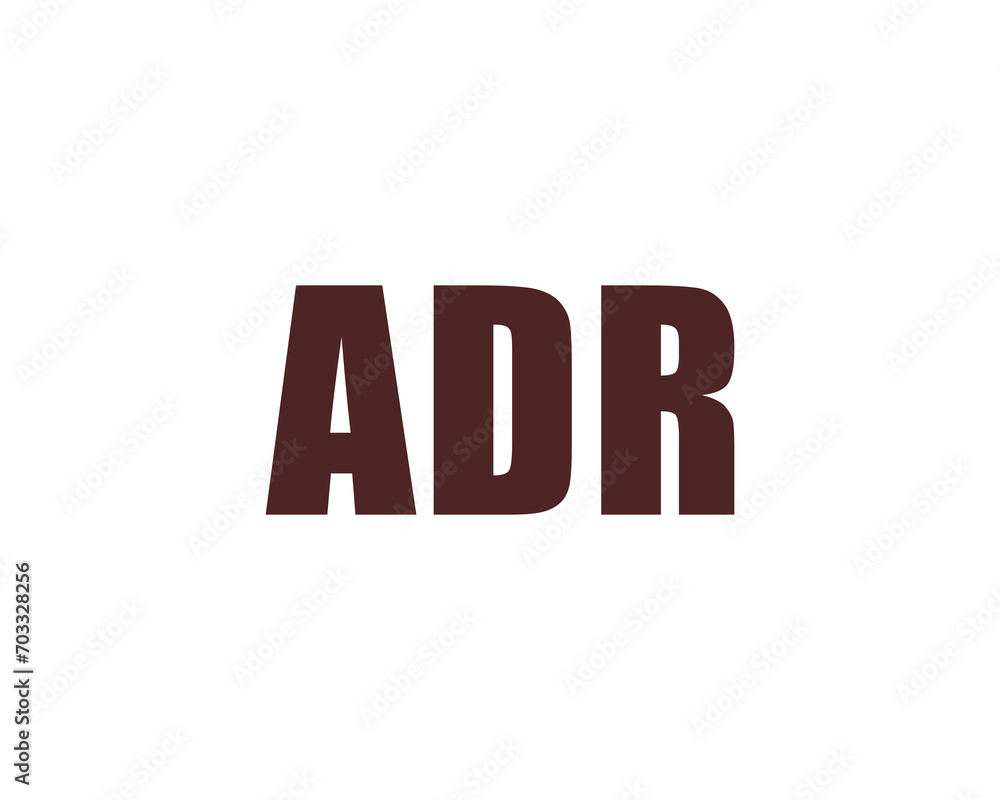 ADR logo design vector template ADR logo design vector template