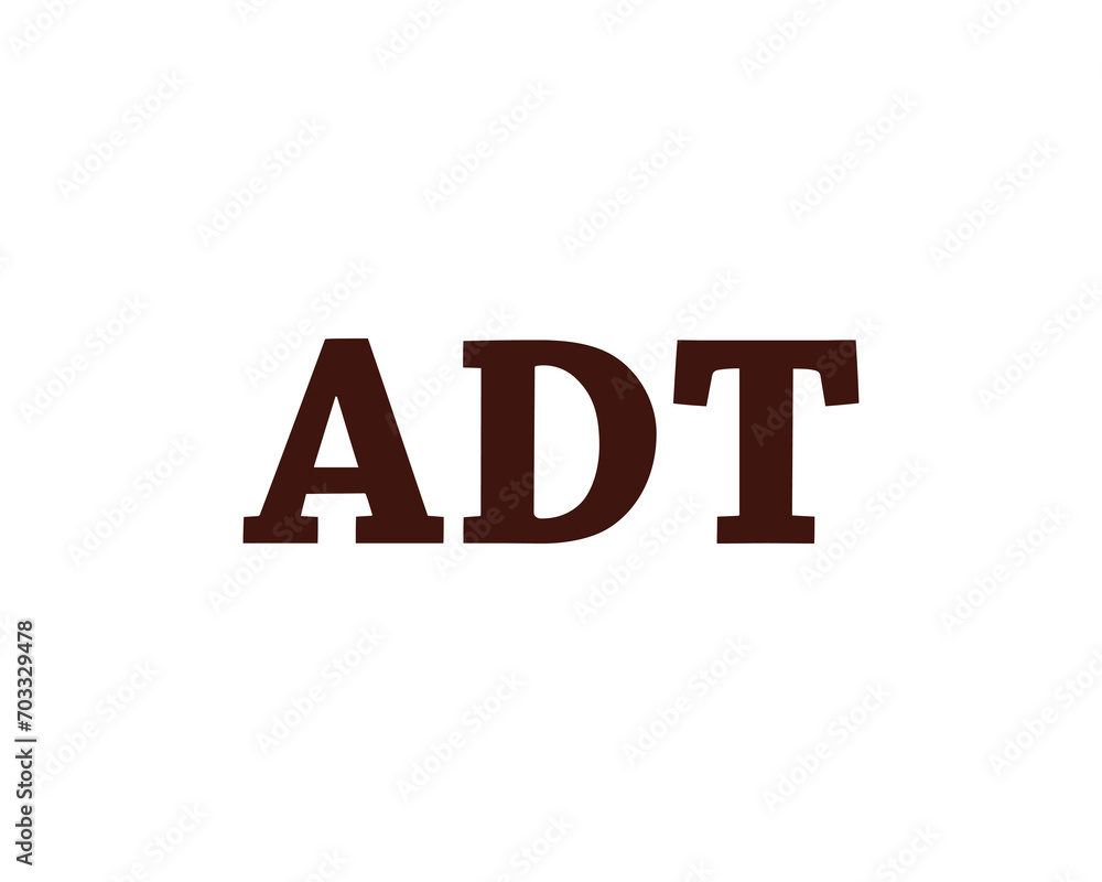 ADT logo design vector template