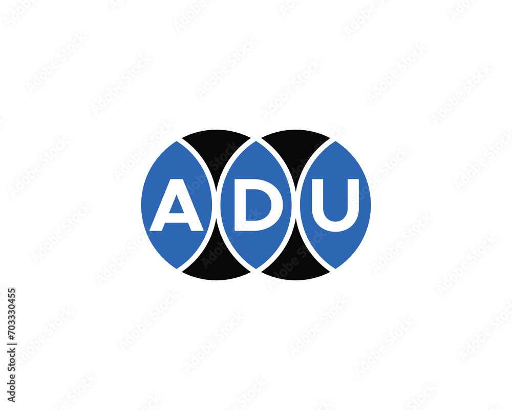 ADU logo design vector template ADU logo design vector template