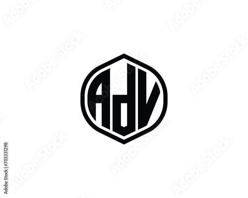 ADV Logo design vector template
