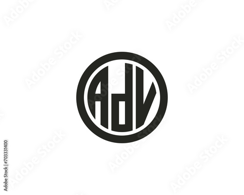 ADV Logo design vector template