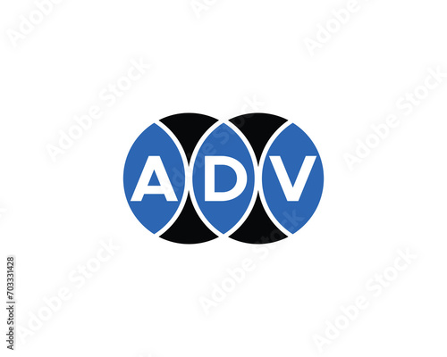 ADV Logo design vector template