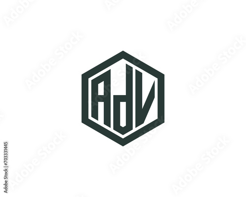 ADV Logo design vector template