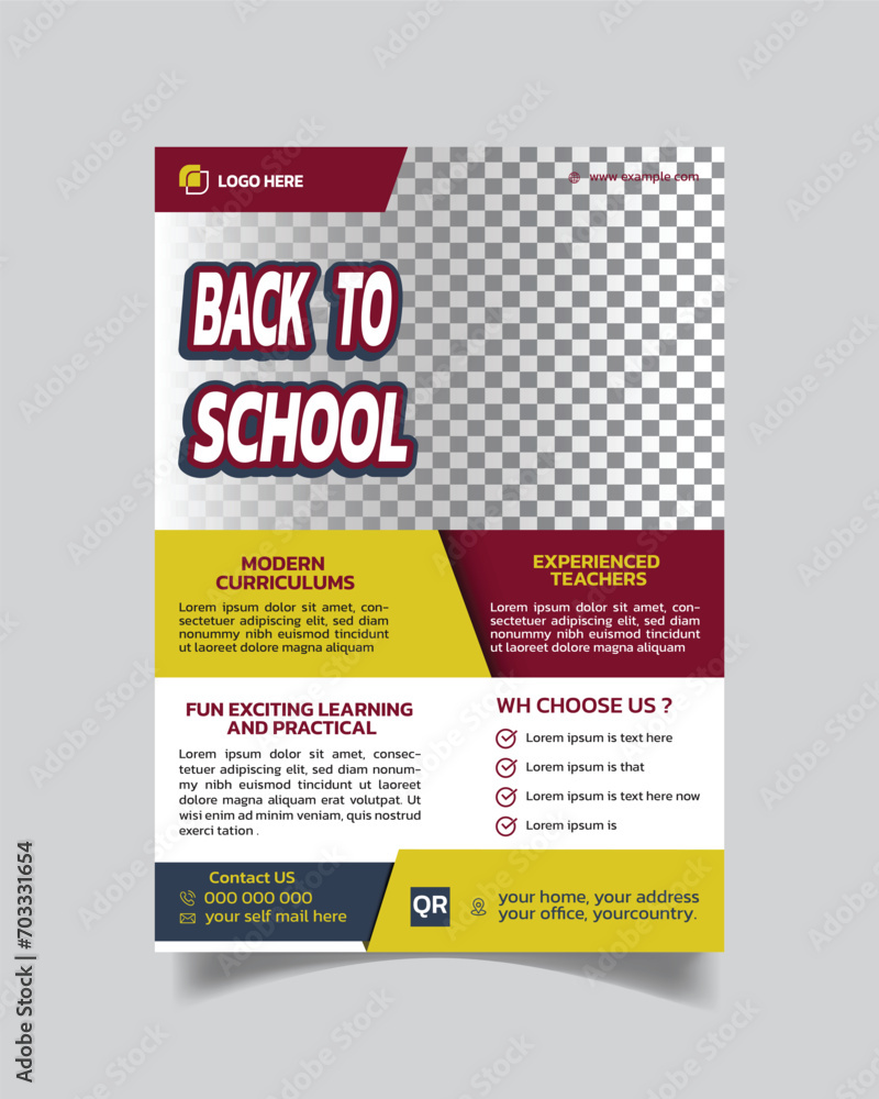 Modern School Flyer Layout and Admission Open Leaflet or Creative School Flyer A4 Modern School Flyer Layout and Admission Open Leaflet or Creative School Flyer A4