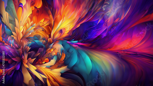 4K, wallpaper with colorful abstract pattern © Igor