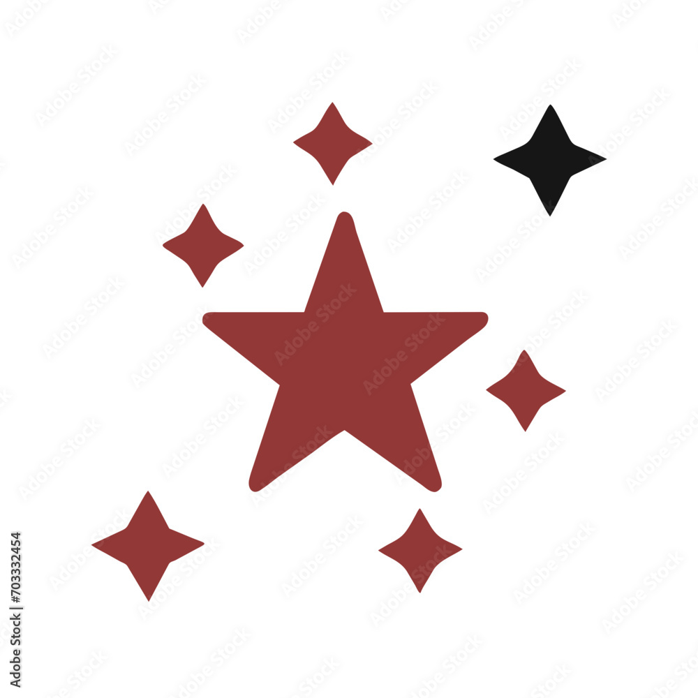 Star cluster vektor icon illustation Star cluster vektor icon illustation