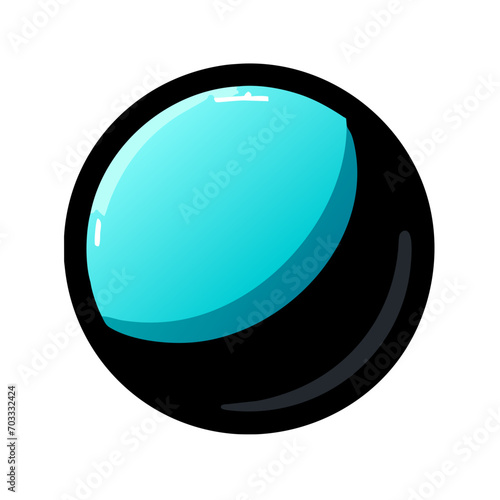 Pluto, the dwarf planet vektor icon illustation