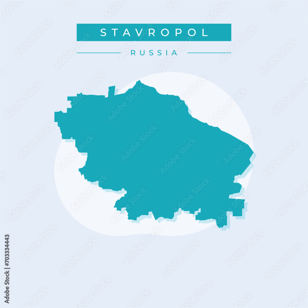 Vector illustration vector of Stavropol map Russia