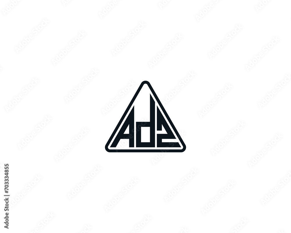 ADZ logo design vector template ADZ logo design vector template