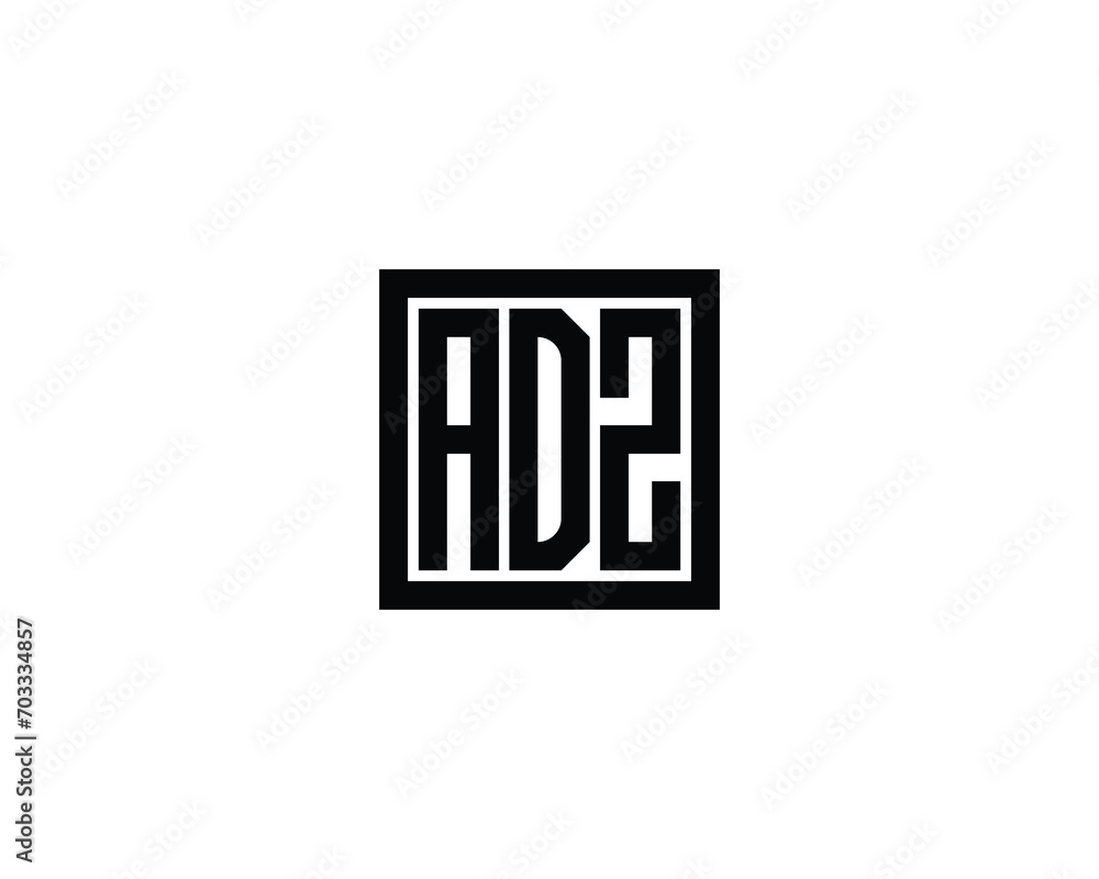 ADZ logo design vector template
