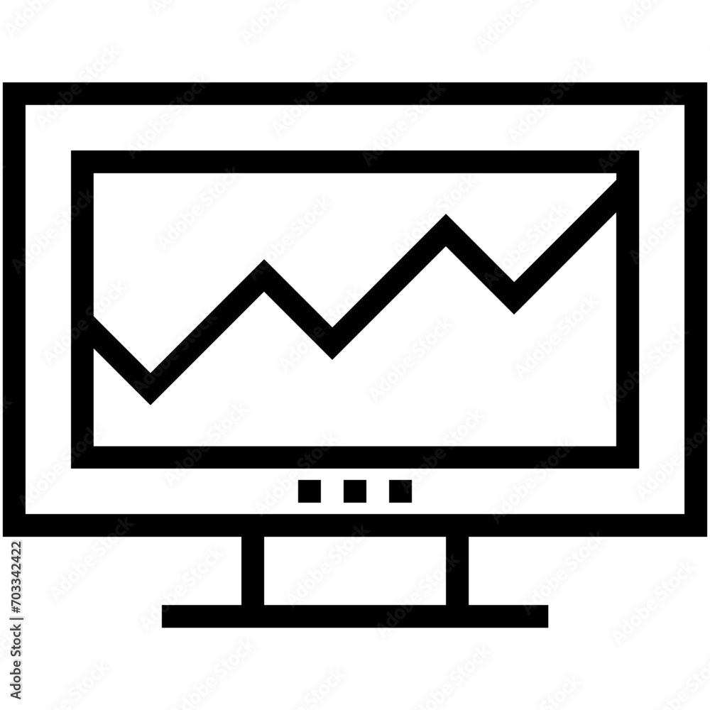 Seo Graph Vector Icon Seo Graph Vector Icon