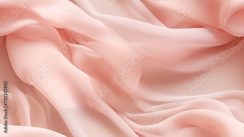  a close up view of a pink fabric with a very soft, flowing fabric in the center of the image.