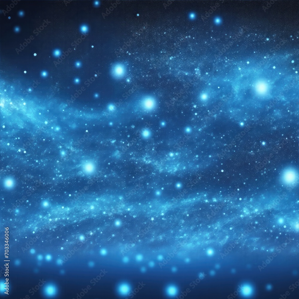 Blue particles and light abstract background with shining dots stars Blue particles and light abstract background with shining dots stars