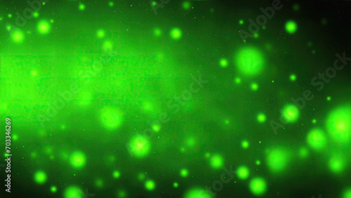 Green particles and light abstract background with shining dots stars © Reazy Studio
