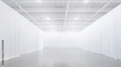 Blur room for large exhibitions, fairs, expos, large event venues 