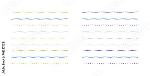 イラスト素材：飾り罫のあしらい　手書きのシンプルでかわいい罫線. simple hand draw borders	