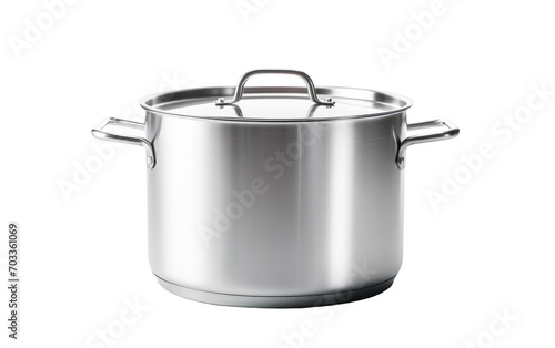 Real Image Featuring Aluminium Pan Isolated on Transparent Background PNG.