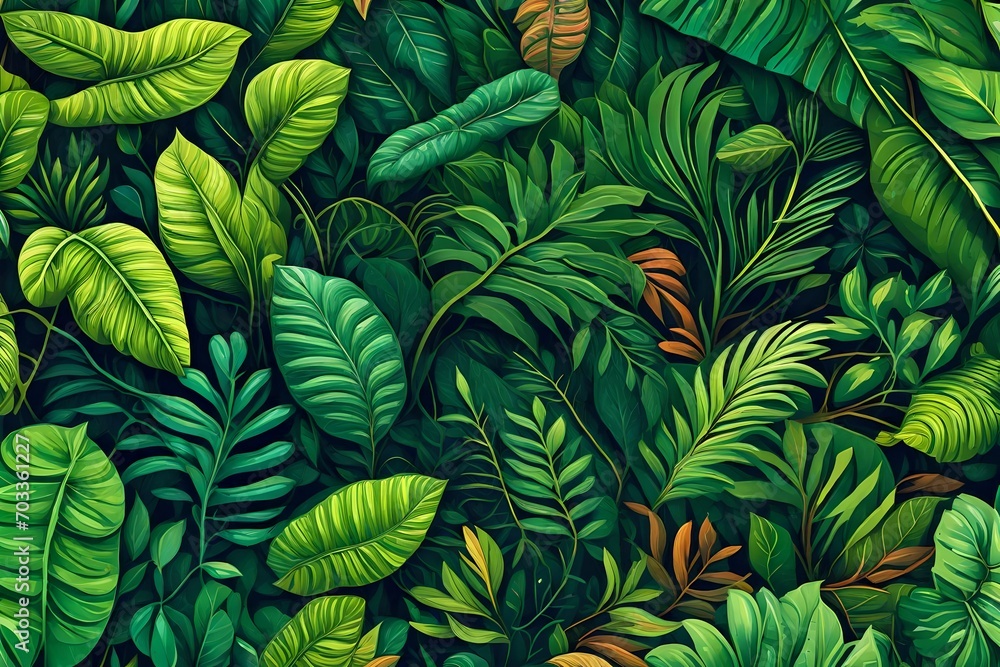 pattern with leaves pattern with leaves
