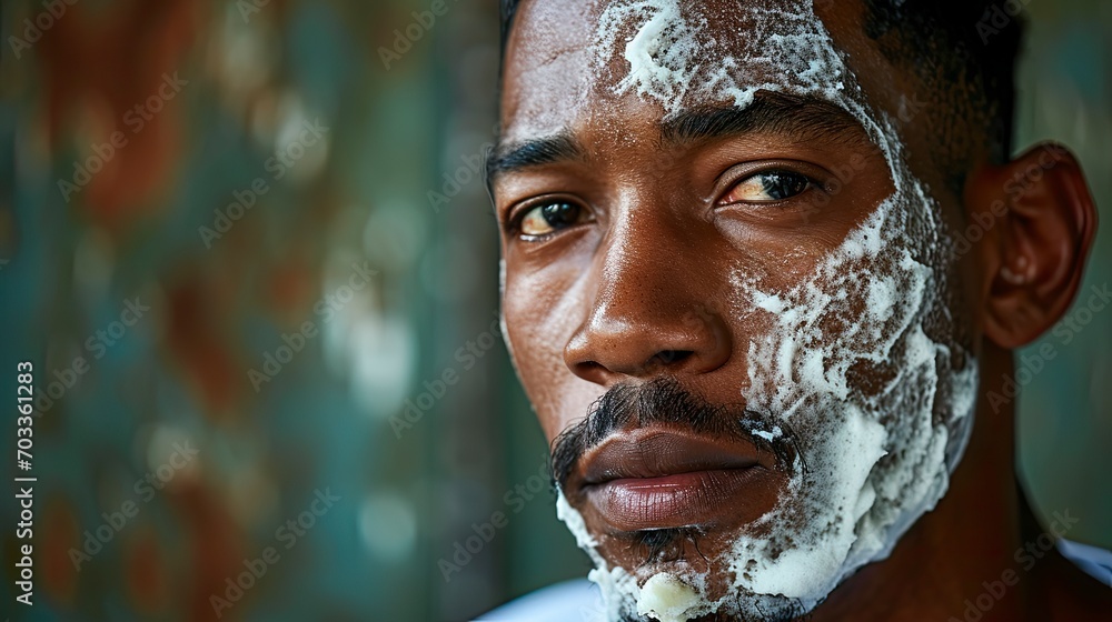 Black Hair Man White Tshirt Shaving, Background HD For Designer Black Hair Man White Tshirt Shaving, Background HD For Designer