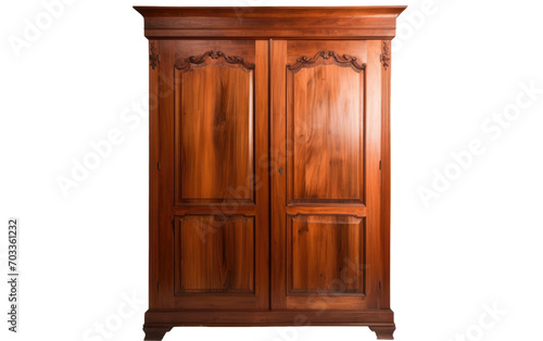 Genuine Presentation of Armoire on White Isolated on Transparent Background PNG. © Haider