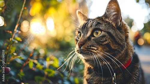 Funny Tabby Cat Looking Curious Retro, Background HD For Designer