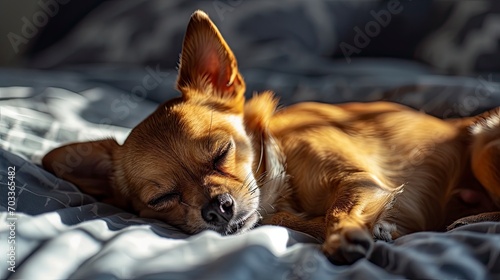 Lazy Chihuahua Dog Doesnt Want Wake, Background HD For Designer