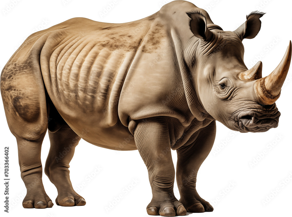 Obraz premium A Powerful Rhino Portrait