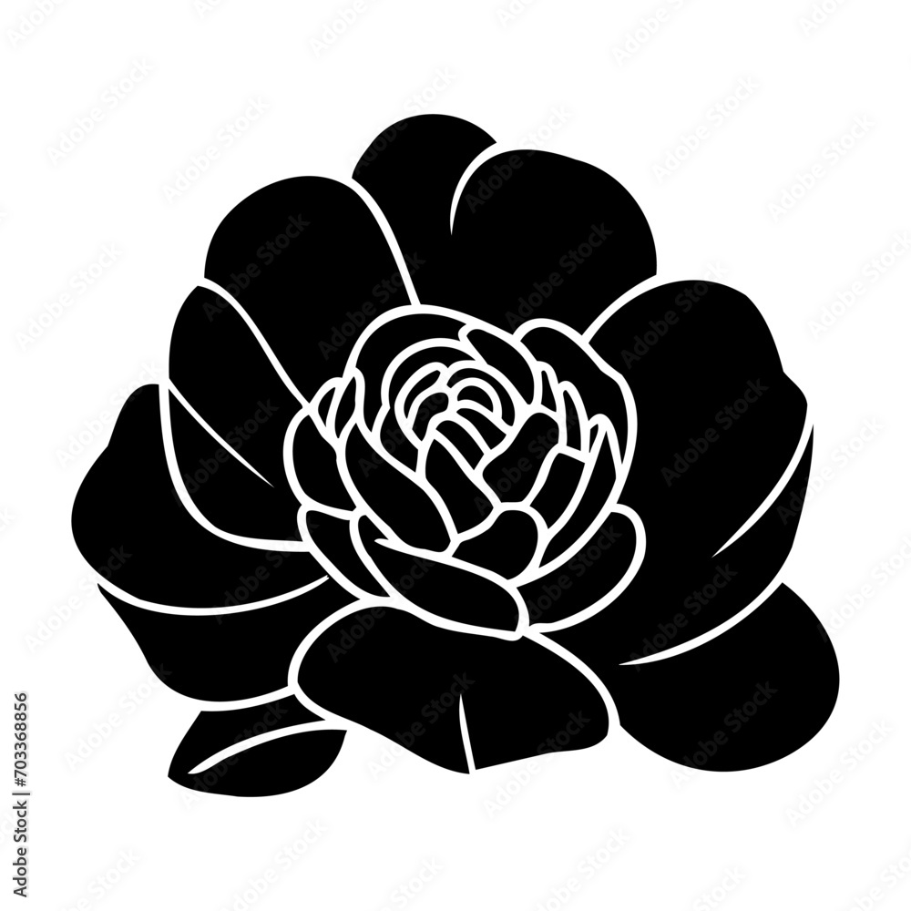 Hand drawn simple flower illustration Hand drawn simple flower illustration