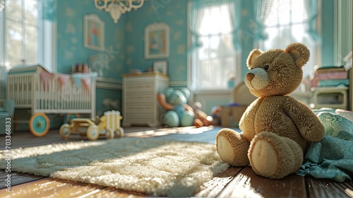 Pretty Little Baby Her Bed, Background HD For Designer