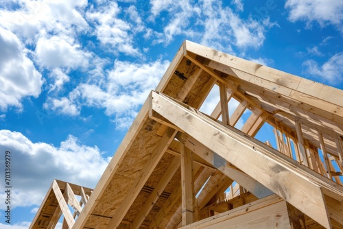 American Timber Frame Construction: Roofing and Blue Skies in Humble, Texas