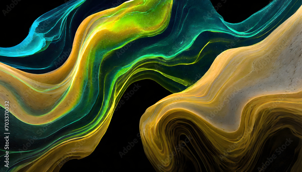 Abstract 3d marble wave wallpaper