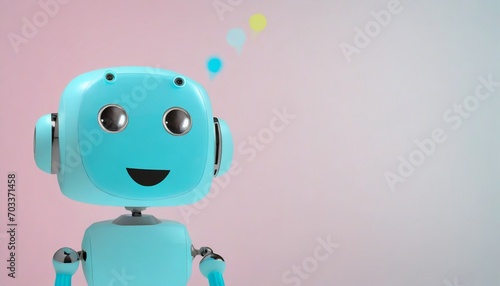 cute chatbot talking on background chatgpt ai robot artificial intelligence