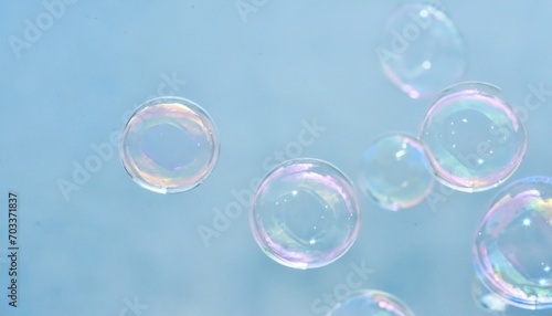 soap bubbles on background