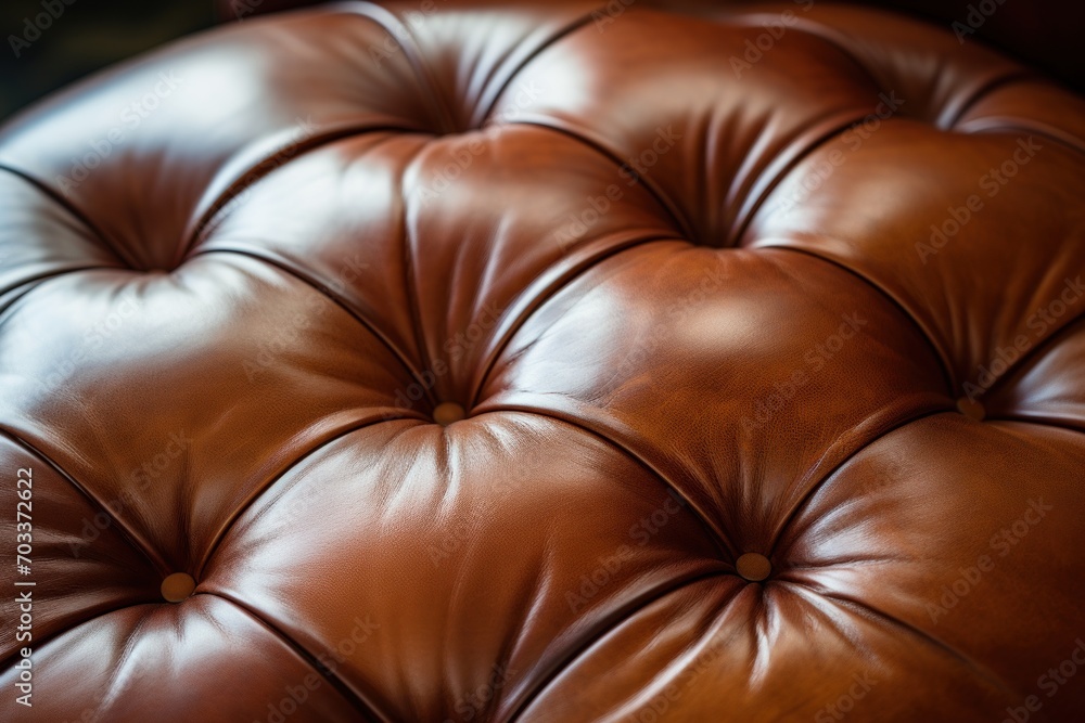 Obraz premium brown leather upholstery