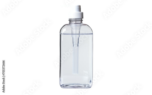 Real Photo of Hand Sanitizer on a Pure Isolated on Transparent Background PNG.
