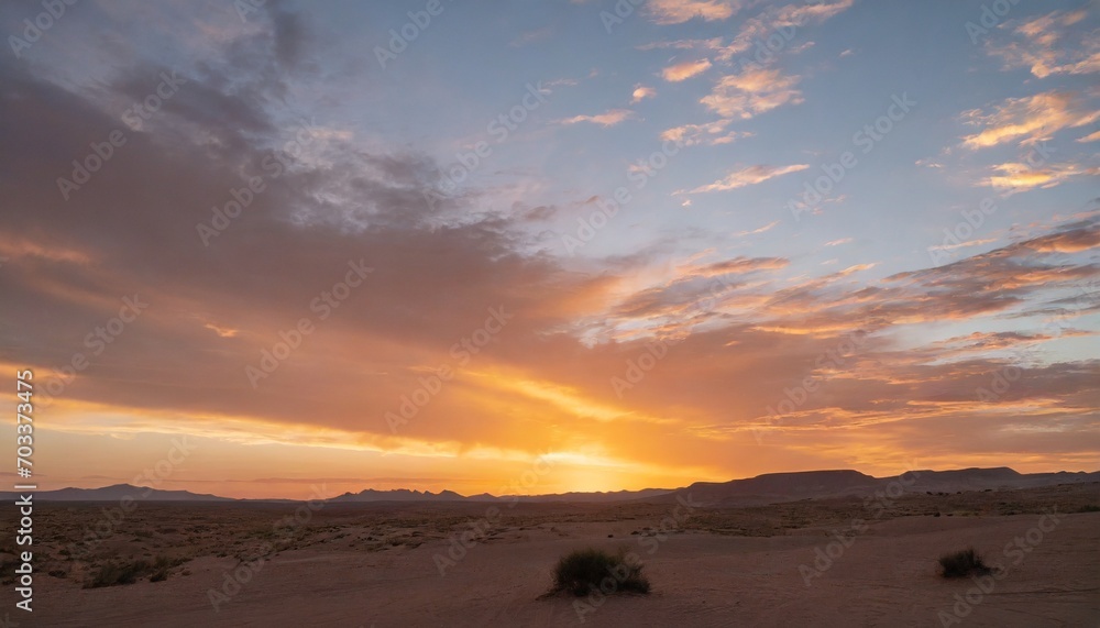 desert landscape sunset