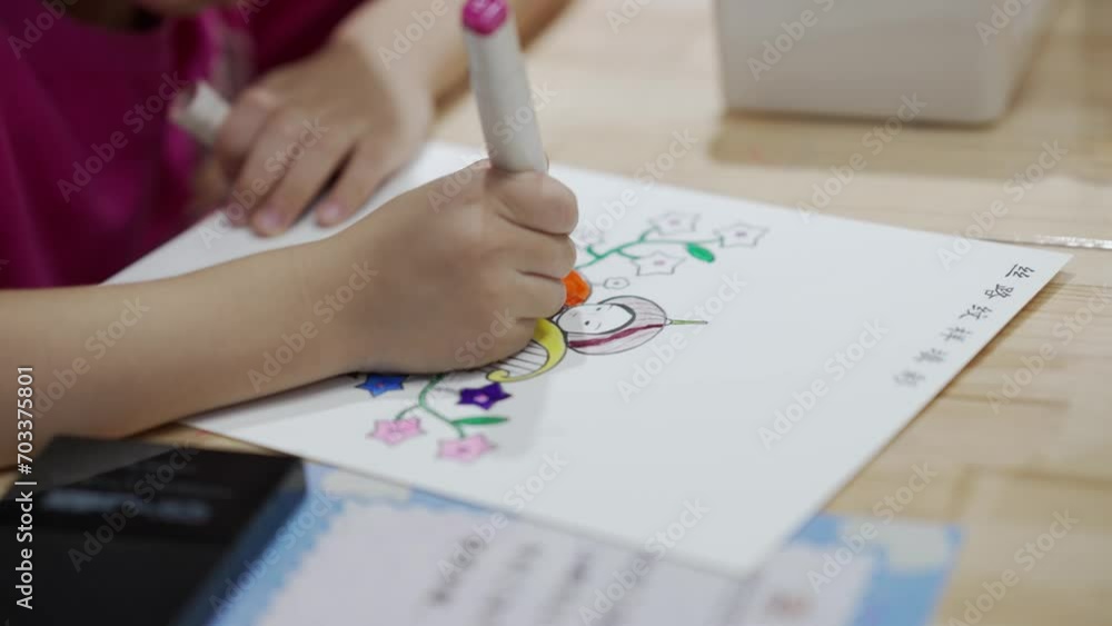 child drawing on paper child drawing on paper