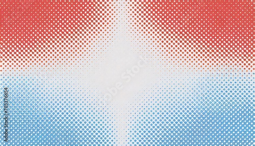 rhombus checkered halftone pattern vector light rays border red blue abstract background chequered particles subtle pop art faded texture half tone graphics minimalistic wallpaper mod illustration